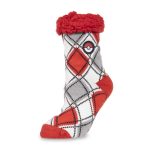 Poké Ball Argyle Fleece Socks (One Size-Adult)