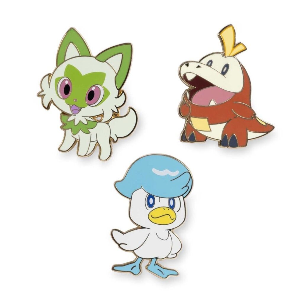 07035b20-097b-59be-bdb1-70b903d622c9-1024x1024-1.jpg Sprigatito, Fuecoco & Quaxly Pokémon Pins (3-Pack) - Image 1