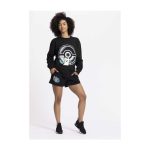 Pikachu Neon & Poké Ball Pokémon Active Black, Green & Blue Midweight Crew Neck Sweatshirt – Adult - Image 4
