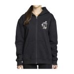 Mushroom Forest Pokémon Nature: Fall Charcoal Relaxed Fit Zip-Up Hoodie – Adult