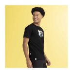 Espeon & Umbreon Summer Fun Black Relaxed Fit Crew Neck T-Shirt – Adult - Image 3