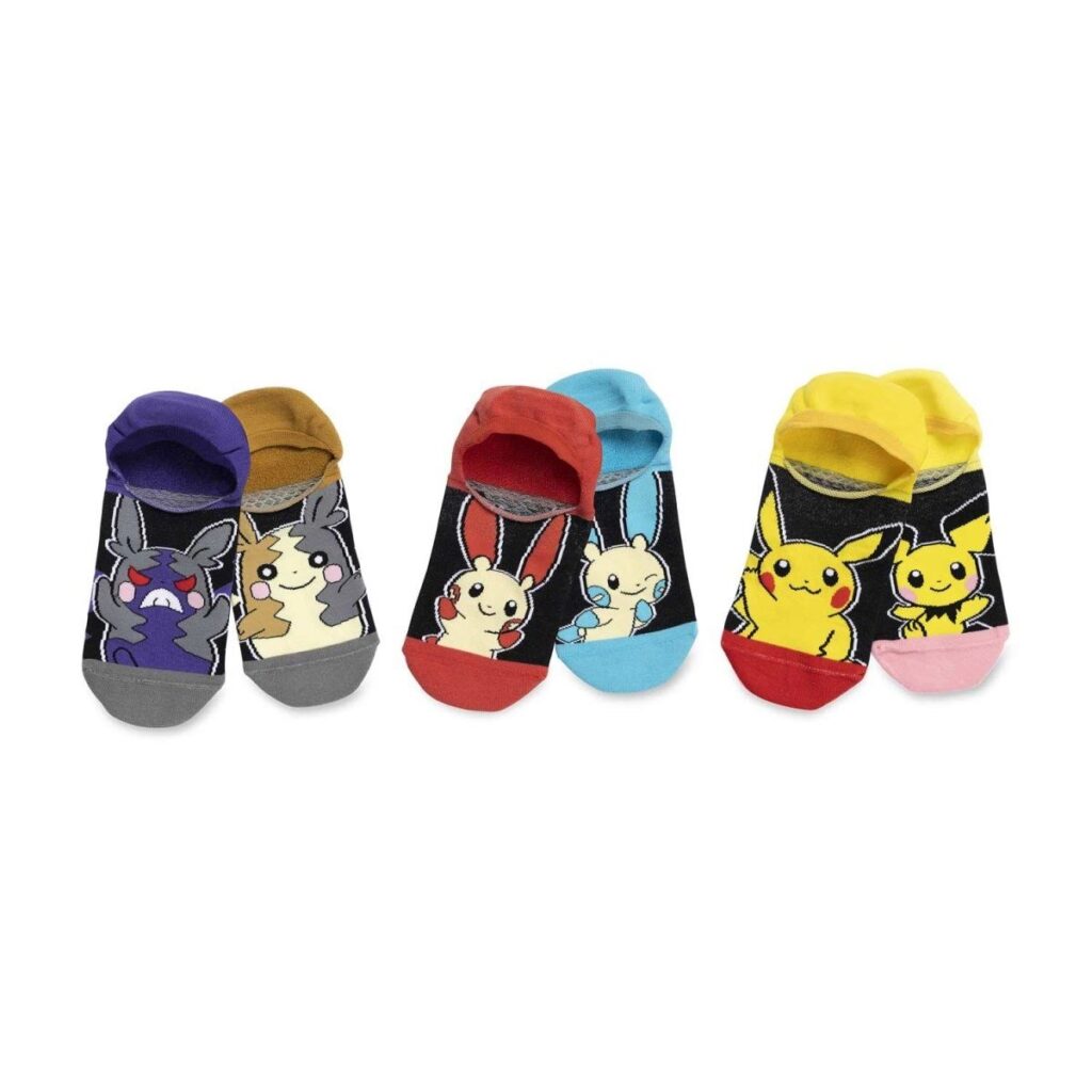 09d5b6a7-3096-5649-a845-9a914f7385b5-1024x1024-1.jpg Electric Friendship No-Show Socks (3 Pairs) (One Size-Adult) - Image 1