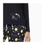 Pikachu Black Relaxed Fit Scoop Neck Long-Sleeve T-Shirt – Women - Image 6