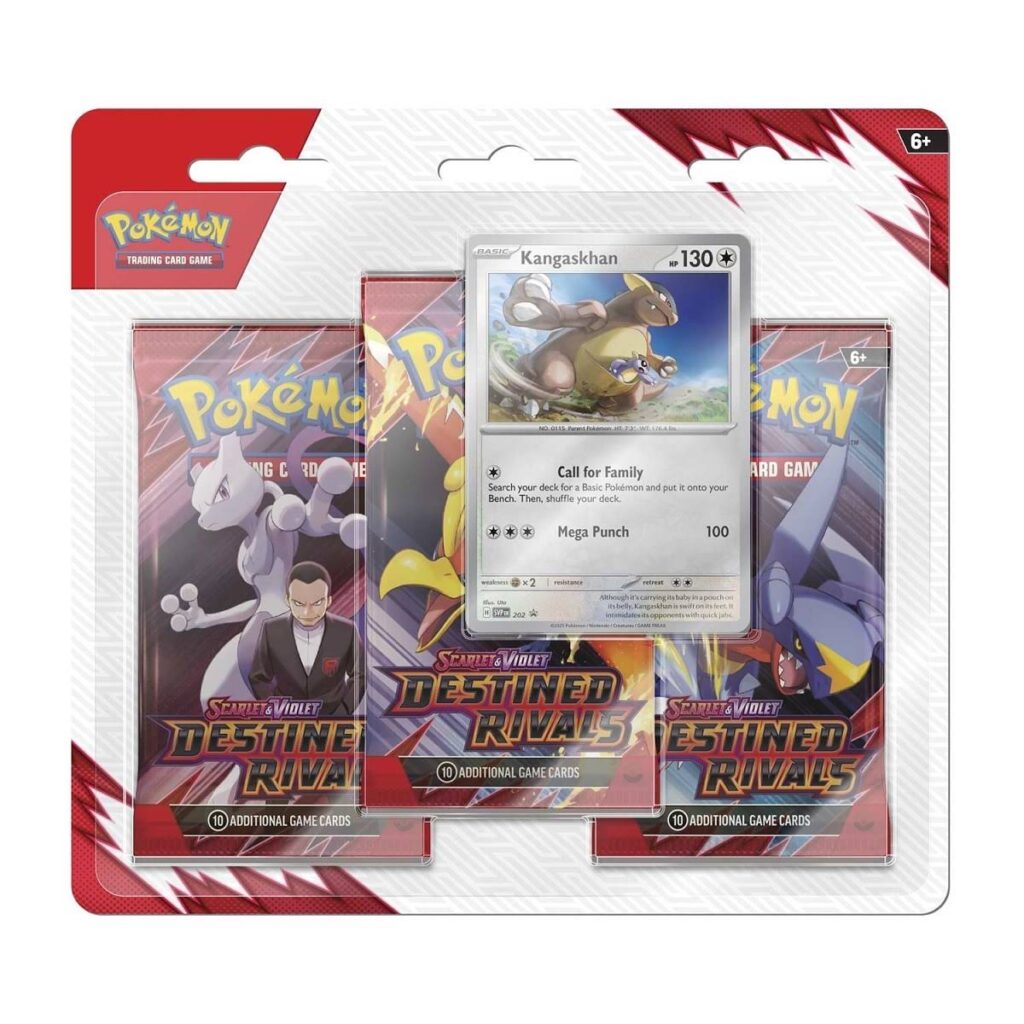 0d932d93-faf5-5bb7-ac30-e1668ca8fda4-1024x1024-1.jpg Pokémon TCG: Scarlet & Violet-Destined Rivals 3 Booster Packs & Kangaskhan Promo Card - Image 1