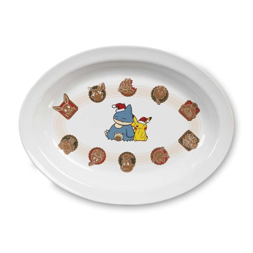 0e90afae-a5e8-54bf-9350-a60e9a1ee07c-1024x1024-1.jpg Pikachu & Munchlax Pokémon Holiday Cookie Plate - Image 1