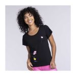 Pikachu & Sylveon Balloon Bouquet Black Crew Neck T-Shirt – Women - Image 4