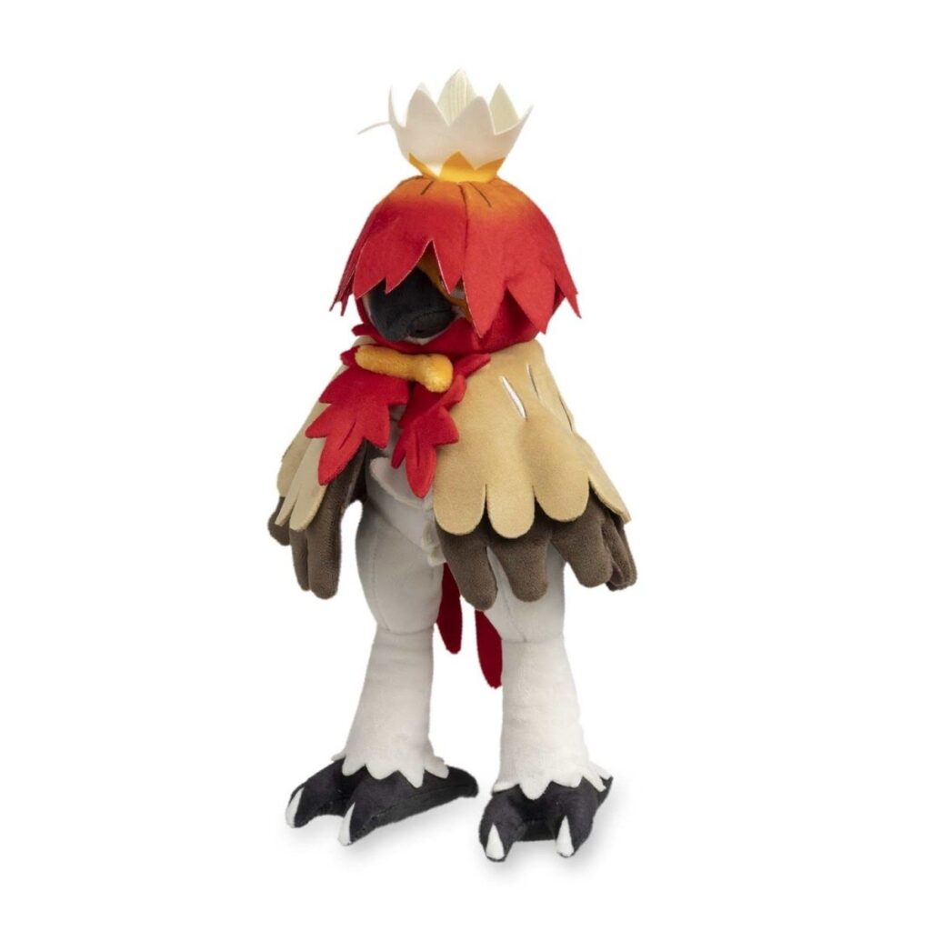 133766b0-6aa0-5309-af51-688fa529b530-1024x1024-1.jpg Hisuian Decidueye Poké Plush – 14 ¼ In. - Image 1