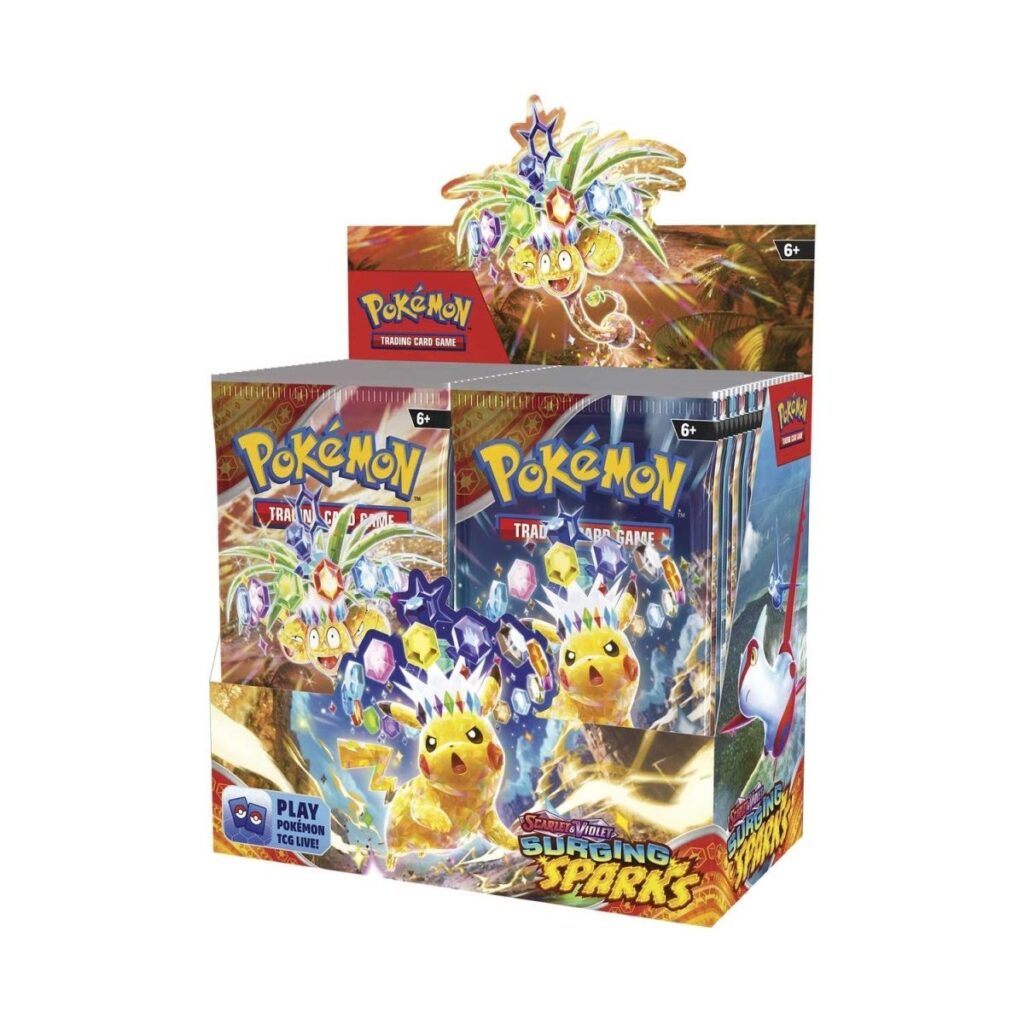 15cff6c7-0aa4-5dff-8130-9fa098cc8029-1024x1024-1.jpg Pokémon TCG: Scarlet & Violet-Surging Sparks Booster Display Box (36 Packs) - Image 1