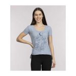 Rowlet & Friends Pokémon Nature: Spring Blue Scoop Neck Festival T-Shirt – Women - Image 5
