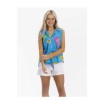 Pokémon Tropical Pikachu & Friends Pool Party Sleeveless Tropical Shirt – Women - Image 3