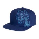 Mega Gyarados Blue Flat-Bill Hat (One Size-Adult)