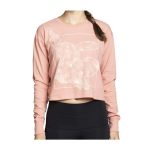 Eevee Pokémon Nature: Fall Pink Heavyweight Crop Long-Sleeve Shirt – Women