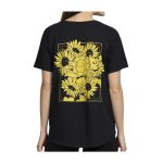 Pikachu & Sunflora Pokémon Nature: Spring Black Crew Neck T-Shirt – Women - Image 2