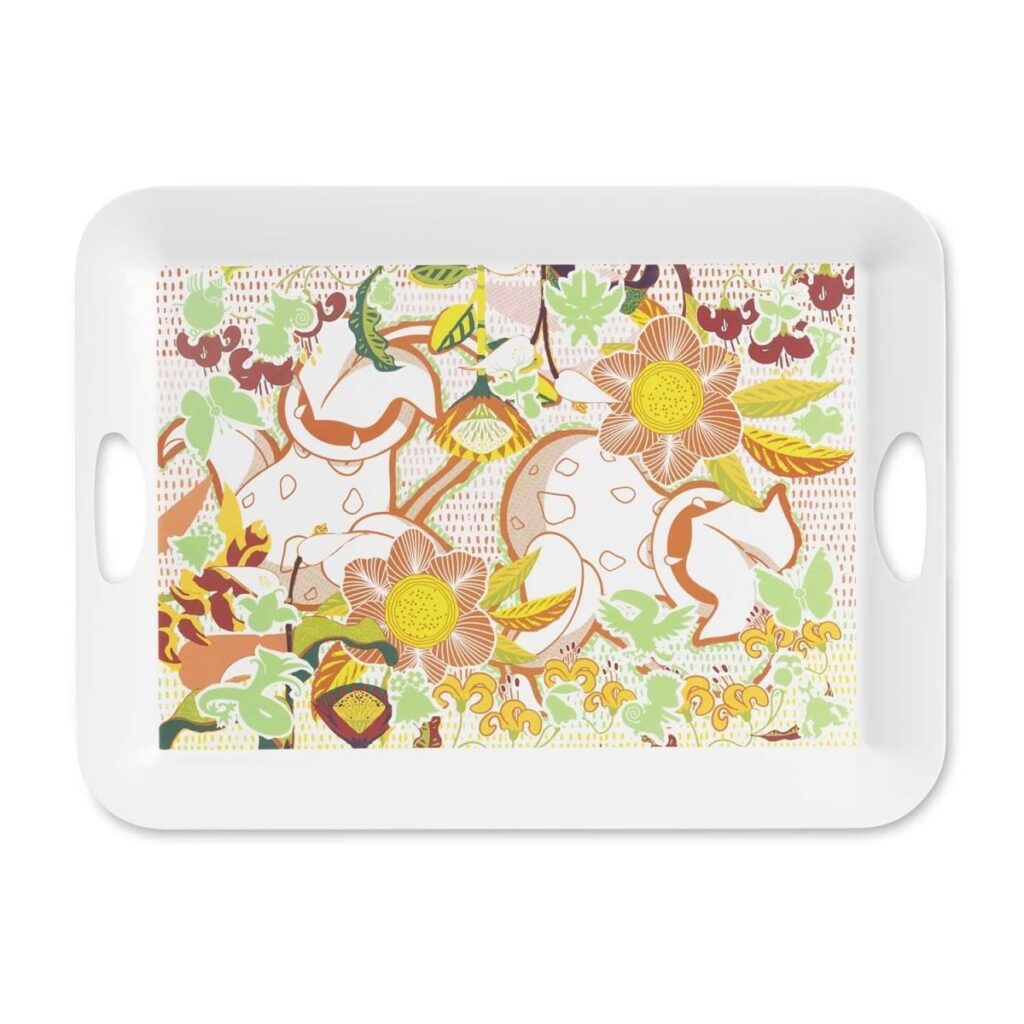 2b923f1e-7f08-5f6a-98e0-e9dacd122840-1024x1024-1.jpg Floral Forest Pokémon Outdoor Dining Serving Tray - Image 1