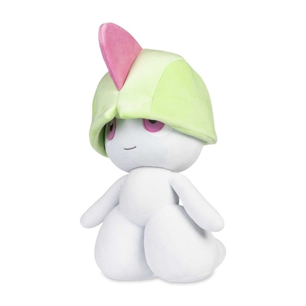 31600051-e5fb-542c-a276-091ab5d09391-1024x1024-1.jpg Ralts Snuggly Plush – 16 ¼ In. - Image 1