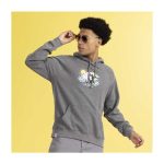 Espeon & Umbreon Summer Fun Heather Gray Fitted Pullover Hoodie – Adult - Image 4