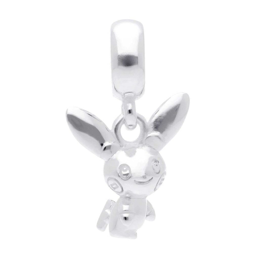 3ba210d5-bba6-5388-8aa9-a08ff837cbfa-1024x1024-1.jpg Pokémon Jewelry – Charms: Minun Sterling Silver Dangle Charm - Image 1