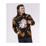 Farfetch’d Pokémon Take Flight Brown & Tan Tie-Dye Pullover Hoodie – Adult - Image 4