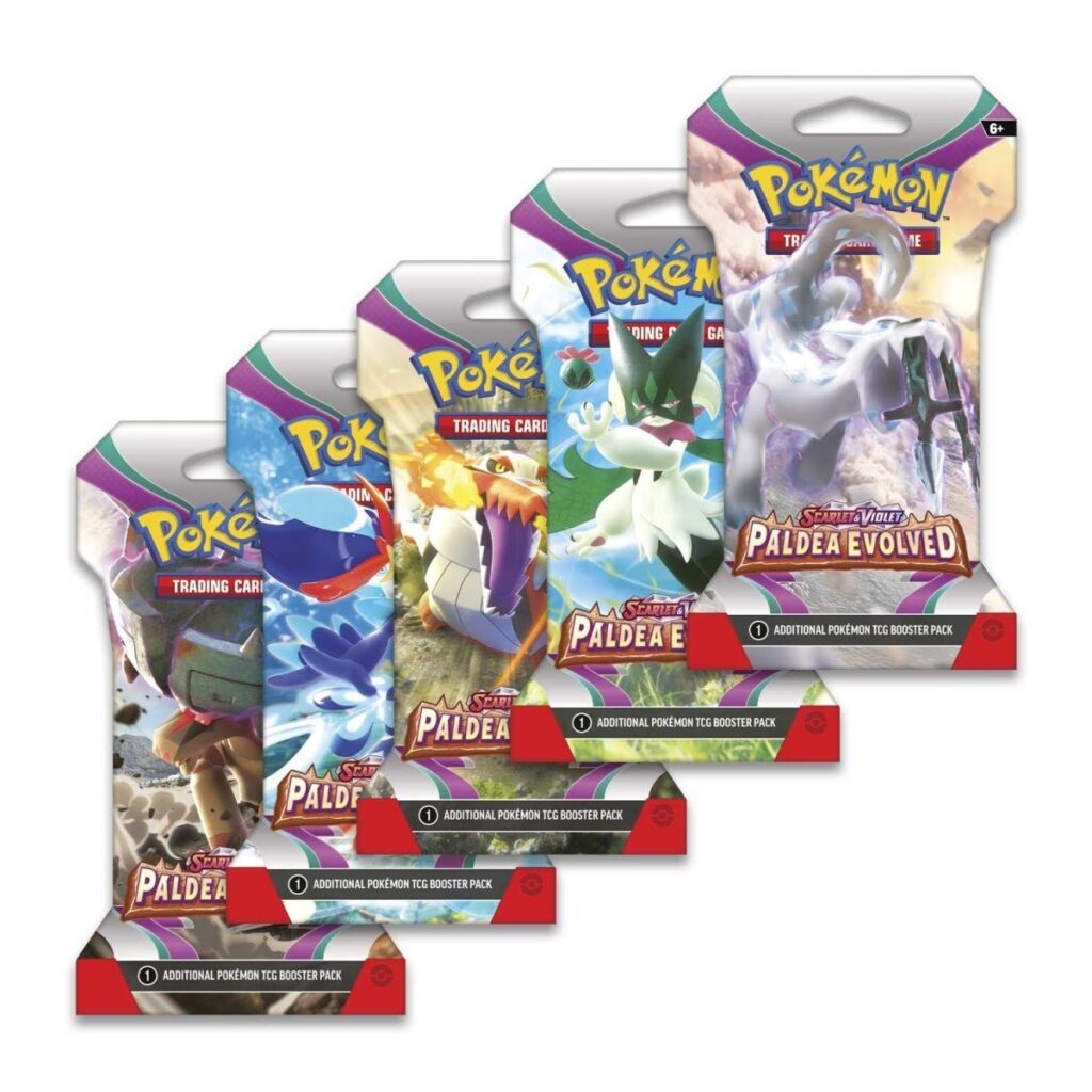 42c22e66-6a89-5ed9-afe9-c2492b1c67e5-1024x1024-1.jpg Pokémon TCG: Scarlet & Violet-Paldea Evolved Sleeved Booster Pack (10 Cards) - Image 1