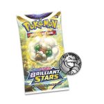 Pokémon TCG: Sword & Shield-Brilliant Stars 3 Booster Packs, Coin & Leafeon Promo Card - Image 3