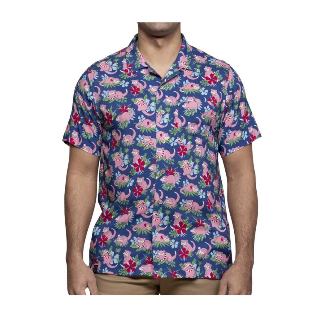 50153519-4f80-584f-8ada-9eaa7795d55b-1024x1024-1.jpg Pokémon Tropical Slowpoke Tropical Shirt – Adult - Image 1