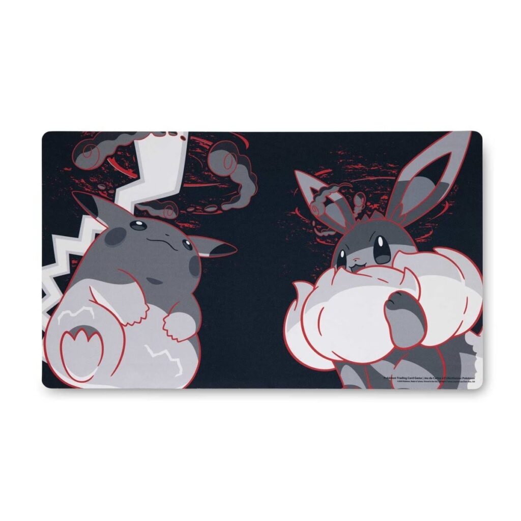 519a4dbf-8f8a-5e67-b40d-b5d832a2c091-1024x1024-1.jpg Pokémon TCG: Gigantamax Pikachu & Gigantamax Eevee Playmat - Image 1