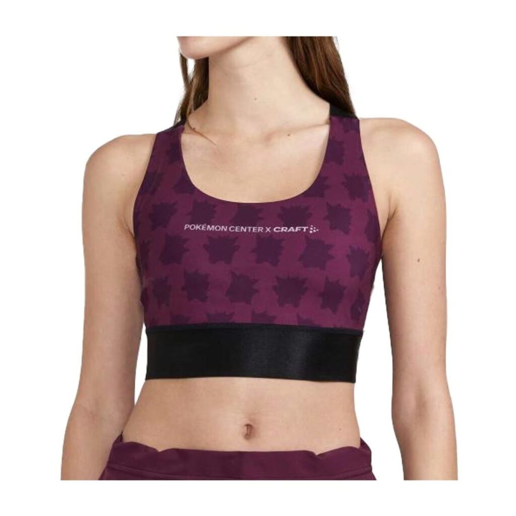 550e86e7-7a03-5f29-be82-2bfb05811e64-1024x1024-1.jpg Pokémon Center × Craft: Gengar Core Charge Burgundy Sports Top – Women - Image 1