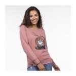 Pokémon Stories: Perrserker Moonrise Pink Capped Neck Sweatshirt – Adult - Image 4