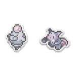 Spoink & Grumpig Pokémon Pixel Pins (2-Pack)