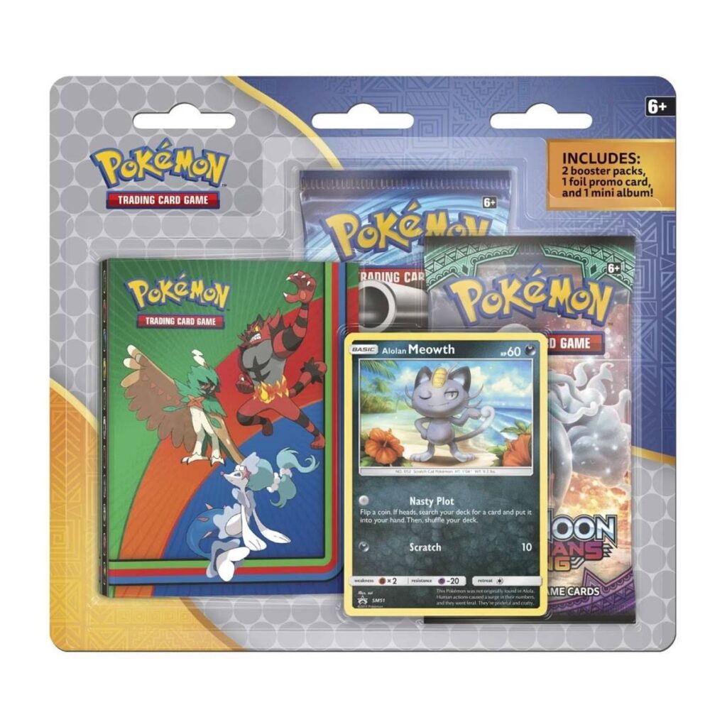6660611b-bdc4-5e79-9f71-59c53ea1724f-1024x1024-1.jpg Pokémon TCG: 2 Booster Packs, Collector’s Album & Alolan Meowth Promo Card - Image 1