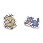Psyduck & Golduck Pokémon Pixel Pins (2-Pack)