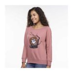 Pokémon Stories: Perrserker Moonrise Pink Capped Neck Sweatshirt – Adult - Image 3