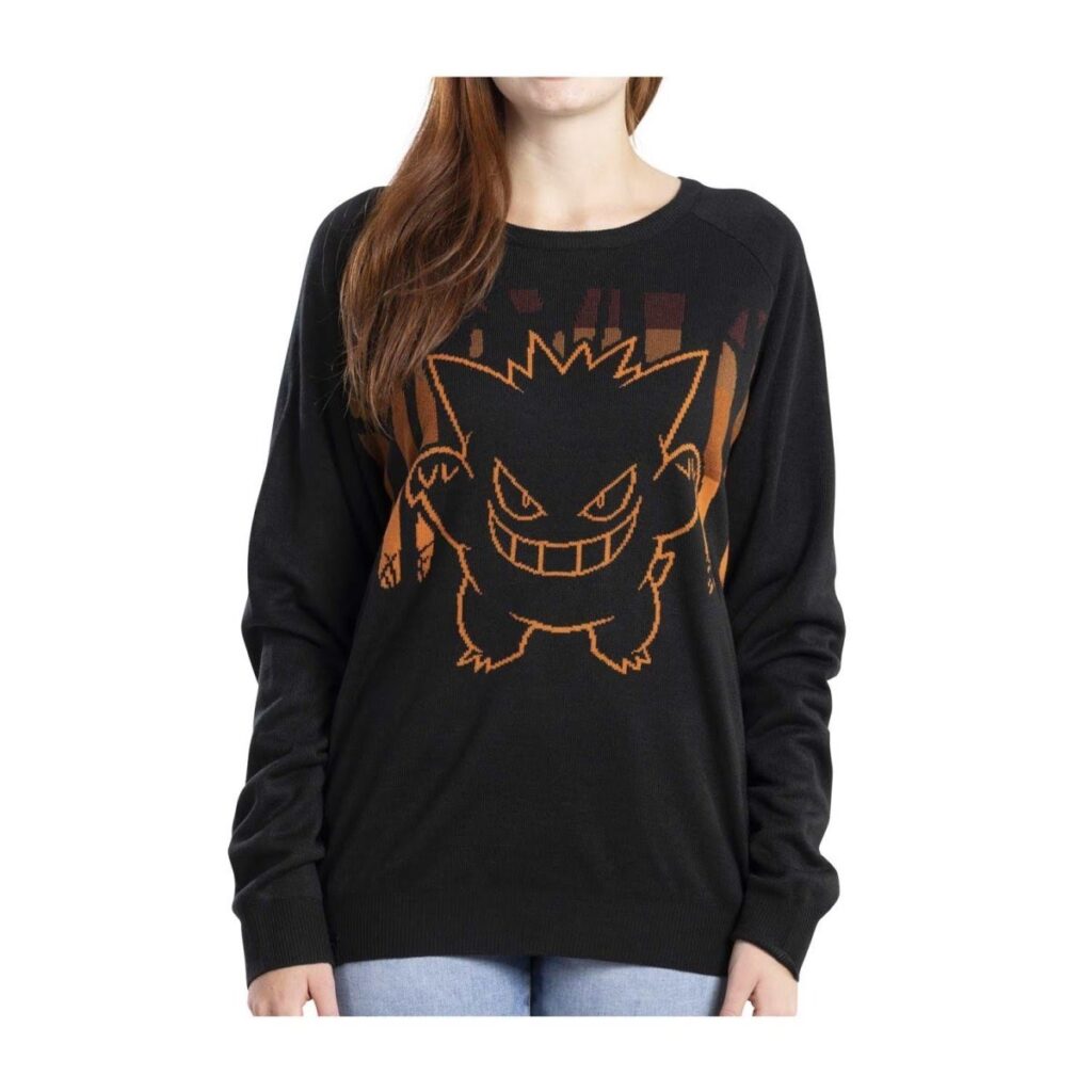 6c31b830-bdc3-5f4e-90db-97d7c237d48d-1024x1024-1.jpg Pokémon Spooky Forest Pokémon Sweet Temptations Knit Sweater – Adult - Image 1