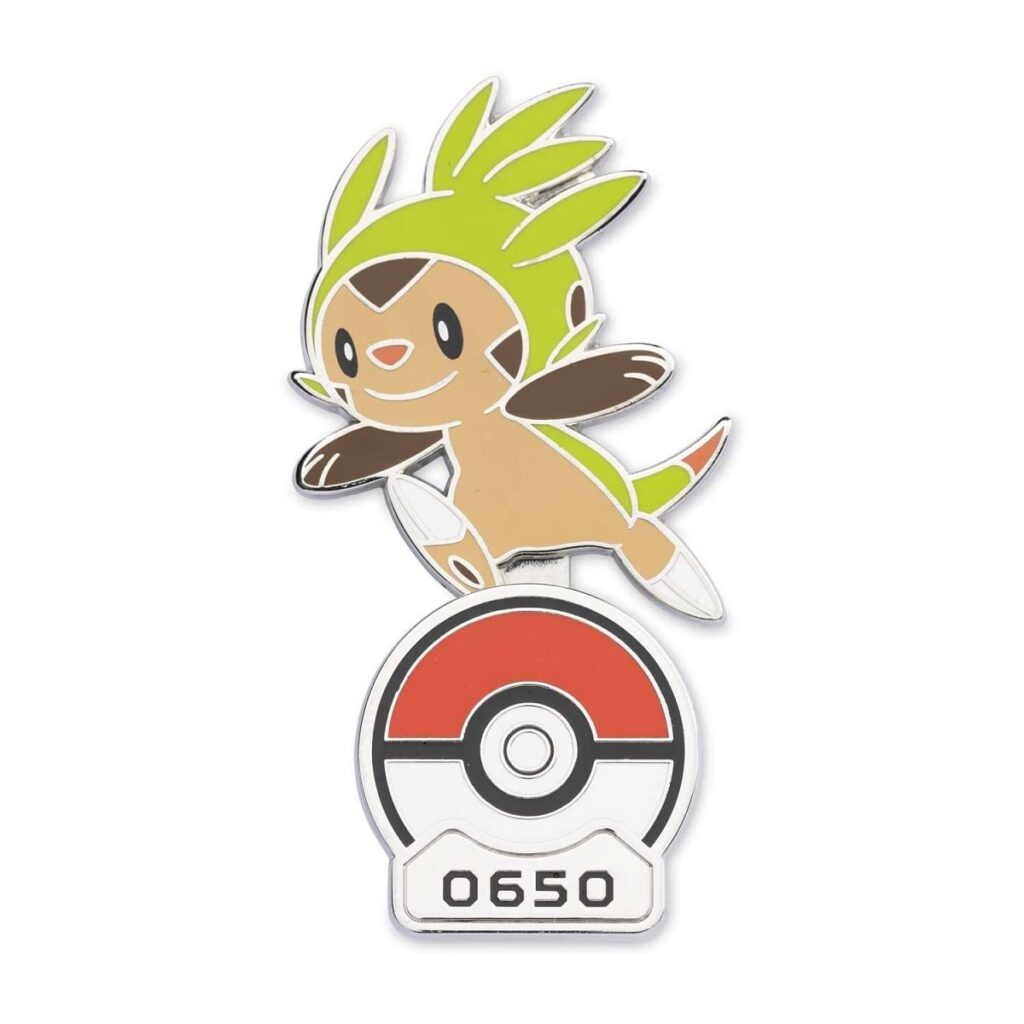 6f654386-c428-513a-9fbf-722e8dedfbfd-1024x1024-1.jpg Chespin Pokémon Gallery Pin - Image 1