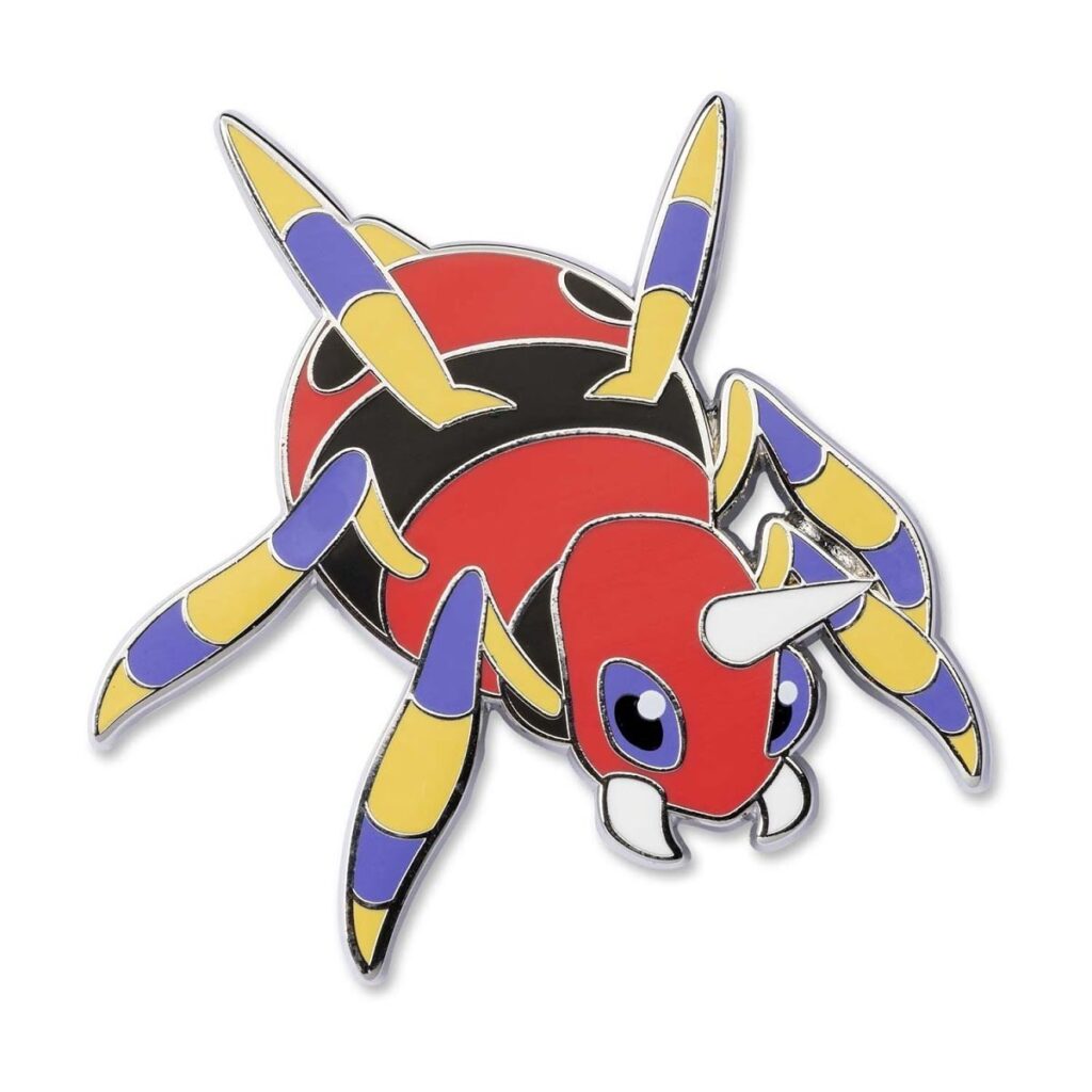 7710996c-9f01-573f-95e6-e3f81806078c-1024x1024-1.jpg Ariados Pokémon Pin - Image 1