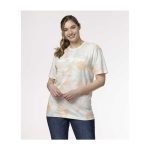 Articuno, Zapdos & Moltres Pokémon Take Flight Pink, Yellow & Blue Tie-Dye Relaxed Fit Crew Neck T-Shirt – Adult - Image 4