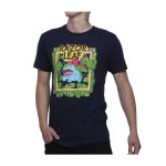 Venusaur Pokémon Greatest Hits Navy Relaxed Fit Crew Neck T-Shirt – Adult