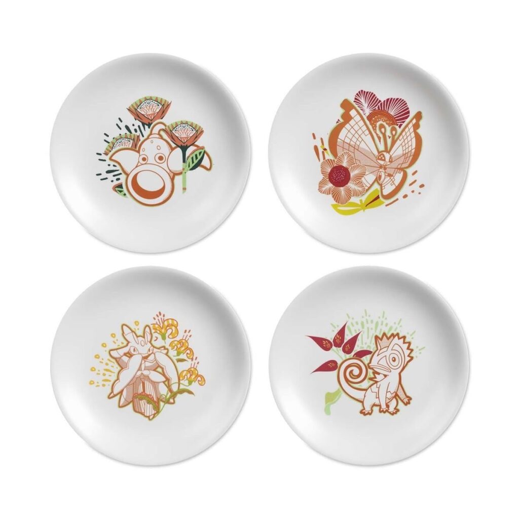 7d1d78ce-8957-5701-85f8-46f19470df83-1024x1024-1.jpg Floral Forest Pokémon Outdoor Dining Salad Plates (4-Pack) - Image 1