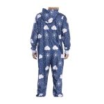 Snom Snowflake Hooded One-Piece Pajamas – Adult - Image 2