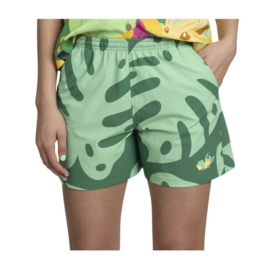 86154642-091c-50e4-8af3-8e5f0bb3961f-1024x1024-1.jpg Pokémon Tropical Among the Leaves Shorts – Women - Image 1