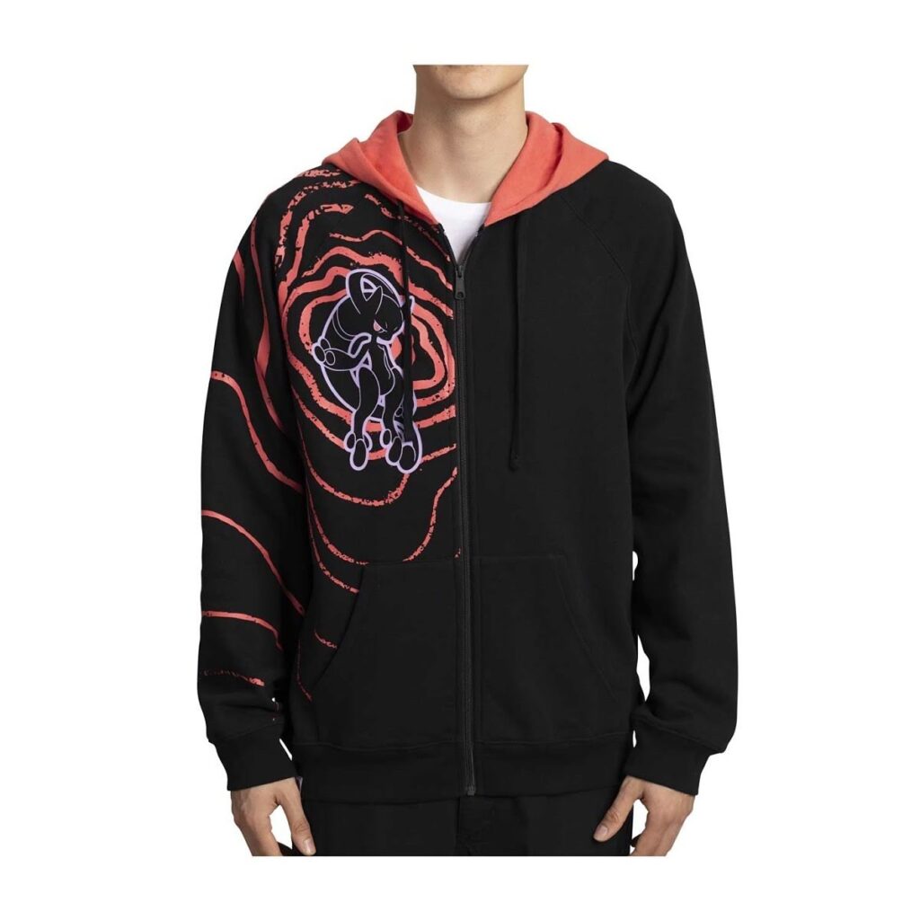 8648621e-49da-59d1-b030-19dab9ed95b6-1024x1024-1.jpg Mega Mewtwo Y Black Zip-Up Hoodie – Adult - Image 1
