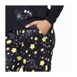 Pikachu & Teddiursa Black & Yellow Lounge Pants – Women - Image 6