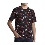 Team Valor Pokémon GO Teams Allover-Print Relaxed Fit Crew Neck T-Shirt – Adult