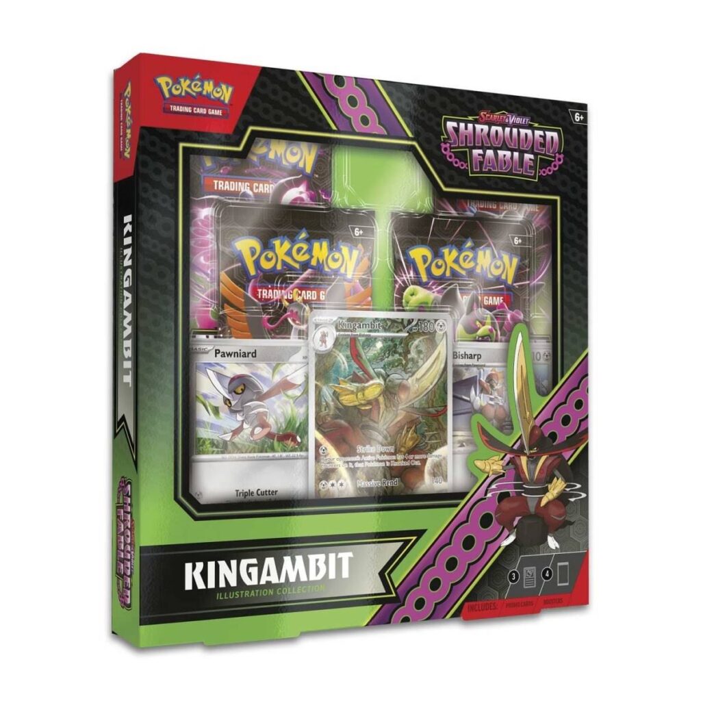 8bc1f103-8528-5c0c-9cd3-f88b0fbbfac0-1024x1024-1.jpg Pokémon TCG: Scarlet & Violet-Shrouded Fable Kingambit Illustration Collection - Image 1
