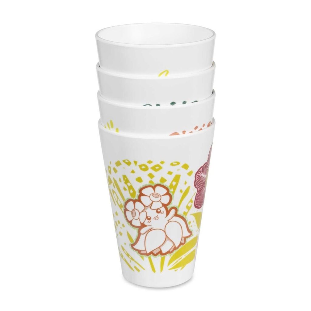 932587b0-2303-5955-9c9c-f2890e3e7ce3-1024x1024-1.jpg Floral Forest Pokémon Outdoor Dining Cups (4-Pack) - Image 1