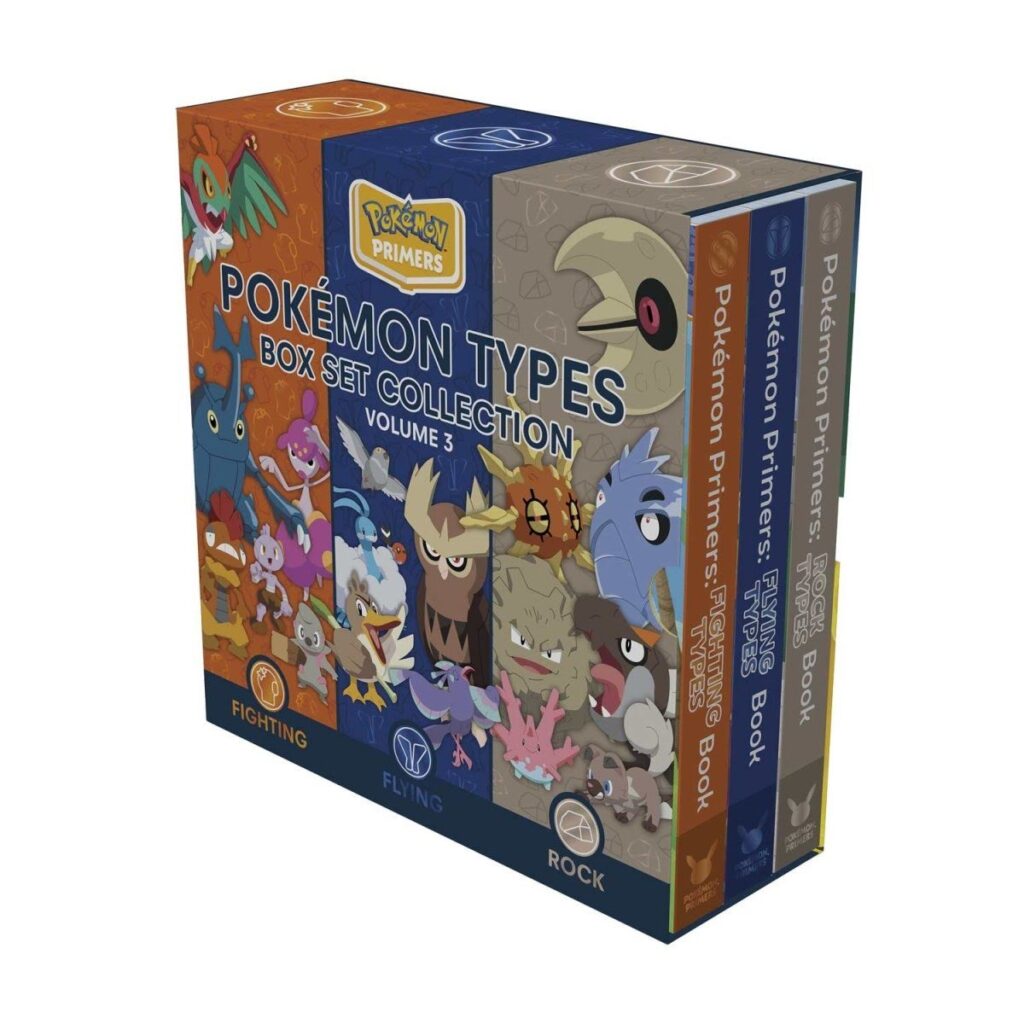 96794654-b3ab-5f33-a249-28507b7537c0-1024x1024-1.jpg Pokémon Primers Types: Box Set Collection Volume 3 (Flying, Fighting & Rock) - Image 1