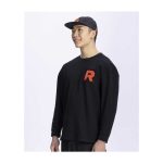 Team Rocket HQ Collection Black Relaxed Fit Long-Sleeve T-Shirt – Adult - Image 5