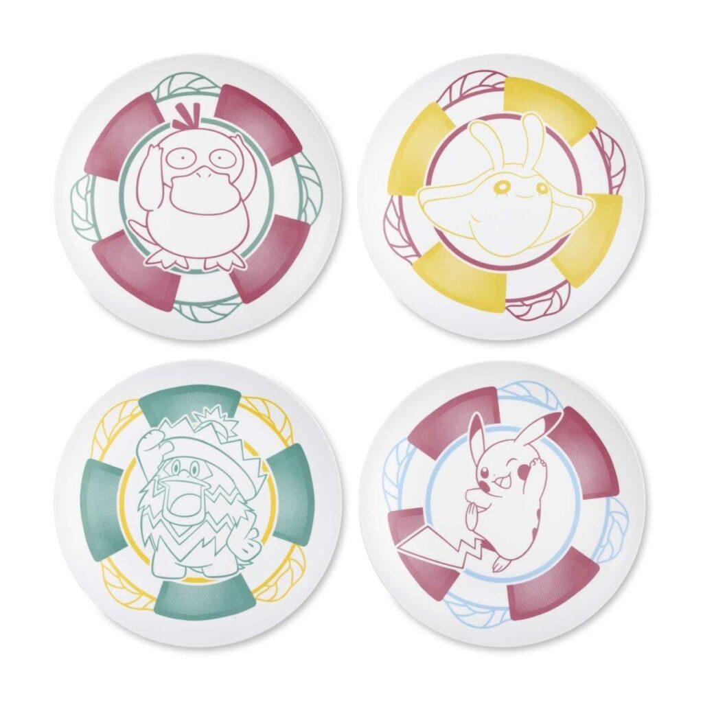 978ac3e9-c073-56c6-ba6f-8f80dbee04fb-1024x1024-1.jpg Pokémon Summer Days Dinner Plates (4-Pack) - Image 1
