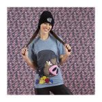 Lechonk & Berries Blue Allover-Print Relaxed Fit Crew Neck T-Shirt – Adult - Image 5
