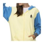 Lucario Themed French Terry Zip-Up Hoodie – Adult - Image 5